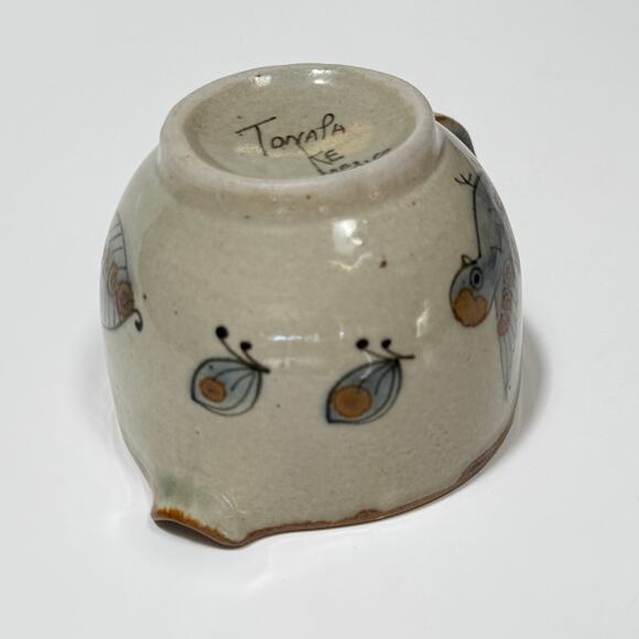 Ken Edwards Tonala Pottery Cream & Sugar Set – Handpainted Vintage Mexico KE - Picture 6 of 11